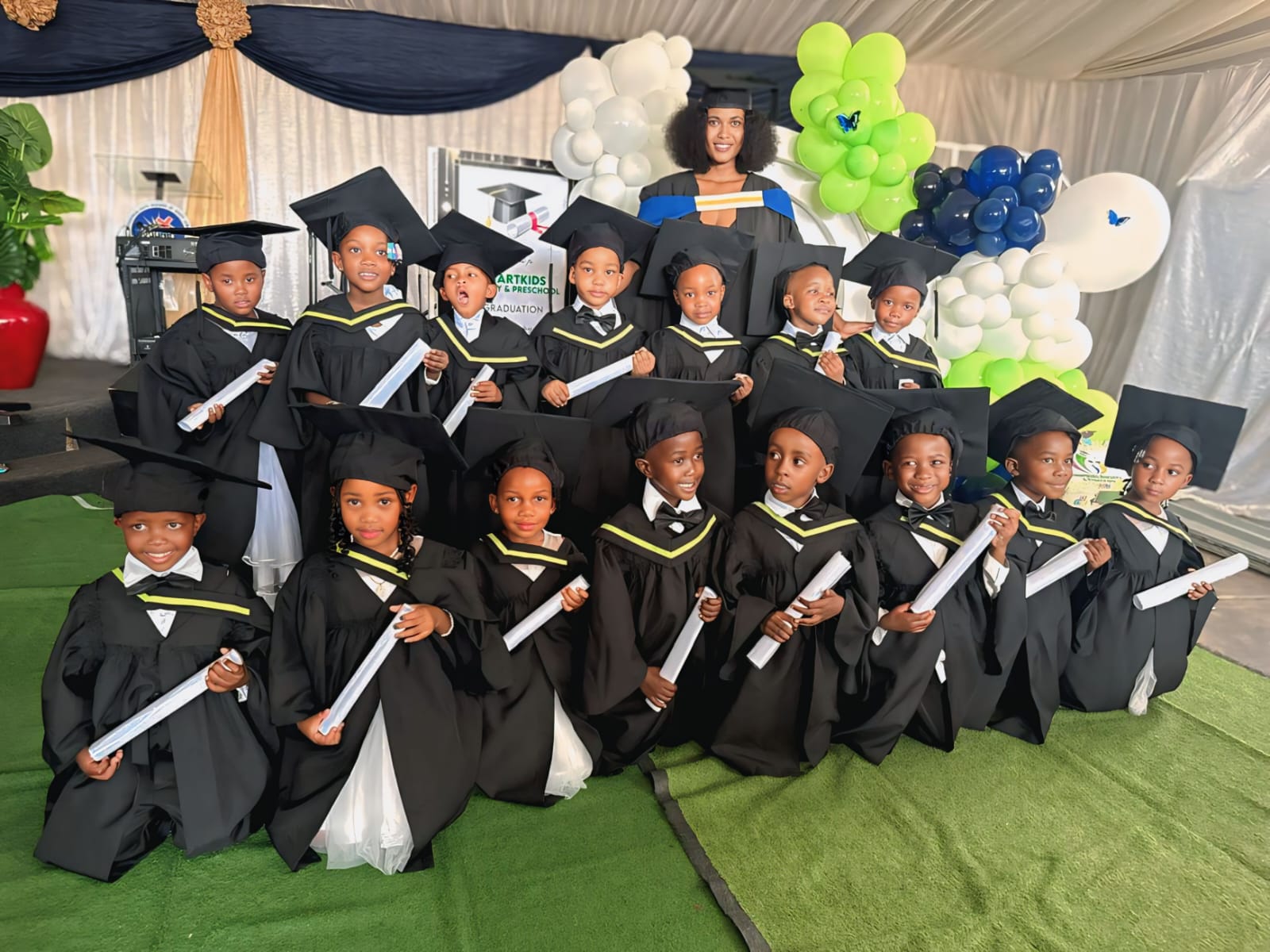 Graduation ceremony celebration